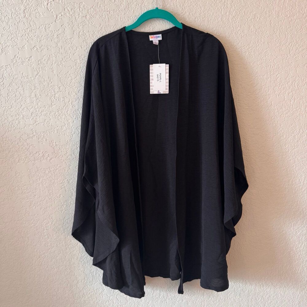 Lularoe Pearl - solid Black - Size Large - NEW!